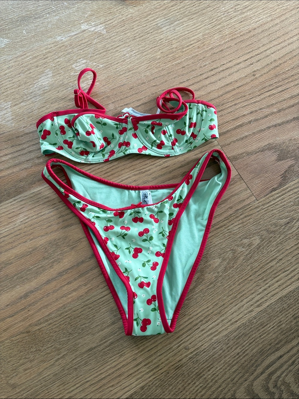 Cherry Print Bikini Set